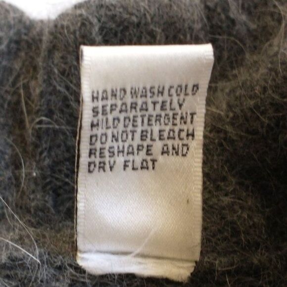 Valerie Stevens L Lambswool Angora Full Zip Cardigan Snowflake Fair Isle Holiday - Picture 11 of 16